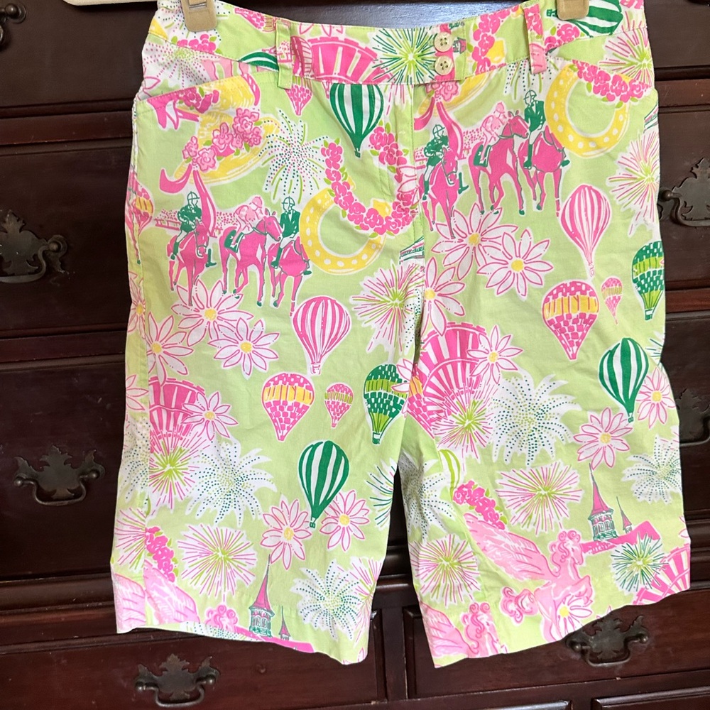 Lilly Pulitzer “Derby Days” Kentucky Derby size 2 shorts